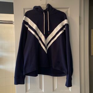 TORY SPORT Chevron Hoodie M